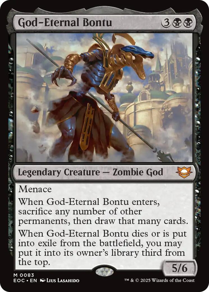 Image for God-Eternal Bontu (83) [Commander: Edge of Eternities] - Magic: The Gathering