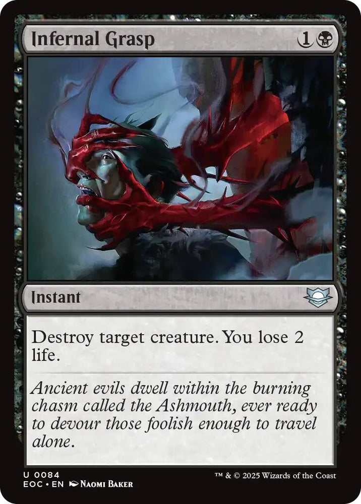 Image for Infernal Grasp (84) [Commander: Edge of Eternities] - Magic: The Gathering