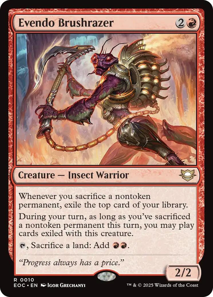 Image for Evendo Brushrazer (10) [Commander: Edge of Eternities] - Magic: The Gathering