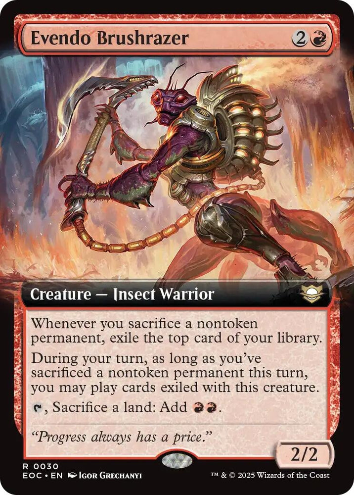 Image for Evendo Brushrazer (Extended Art) (30) [Commander: Edge of Eternities] - Magic: The Gathering