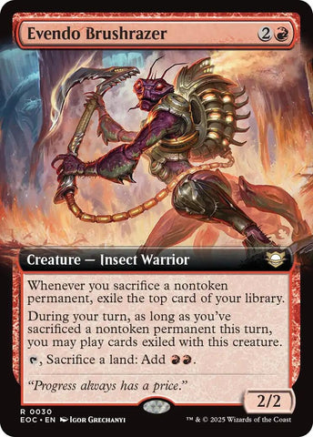 Image for Evendo Brushrazer (Extended Art) (30) [Commander: Edge of Eternities] - Magic: The Gathering