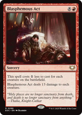 Image for Blasphemous Act (86) [Commander: Edge of Eternities] - Magic: The Gathering