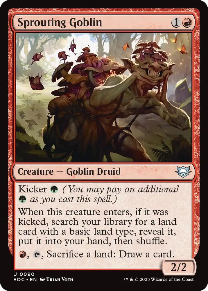 Image for Sprouting Goblin (90) [Commander: Edge of Eternities] - Magic: The Gathering