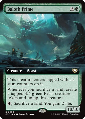 Image for Baloth Prime (Extended Art) (33) [Commander: Edge of Eternities] - Magic: The Gathering