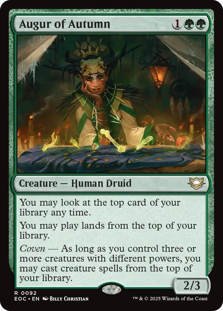Image for Augur of Autumn (92) [Commander: Edge of Eternities] - Magic: The Gathering