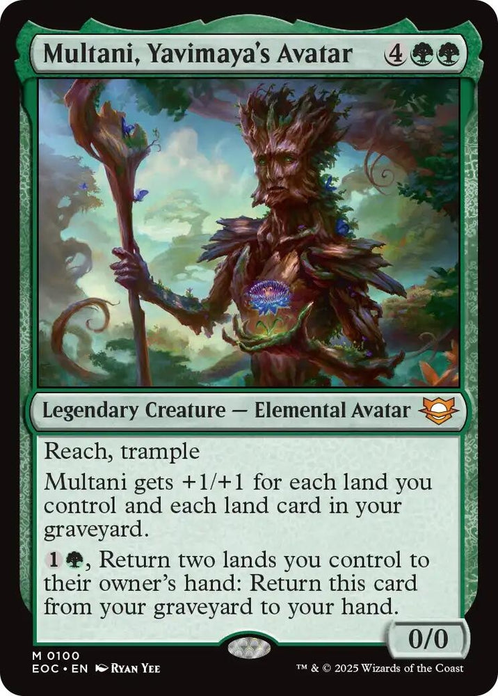 Image for Multani, Yavimaya's Avatar (100) [Commander: Edge of Eternities] - Magic: The Gathering