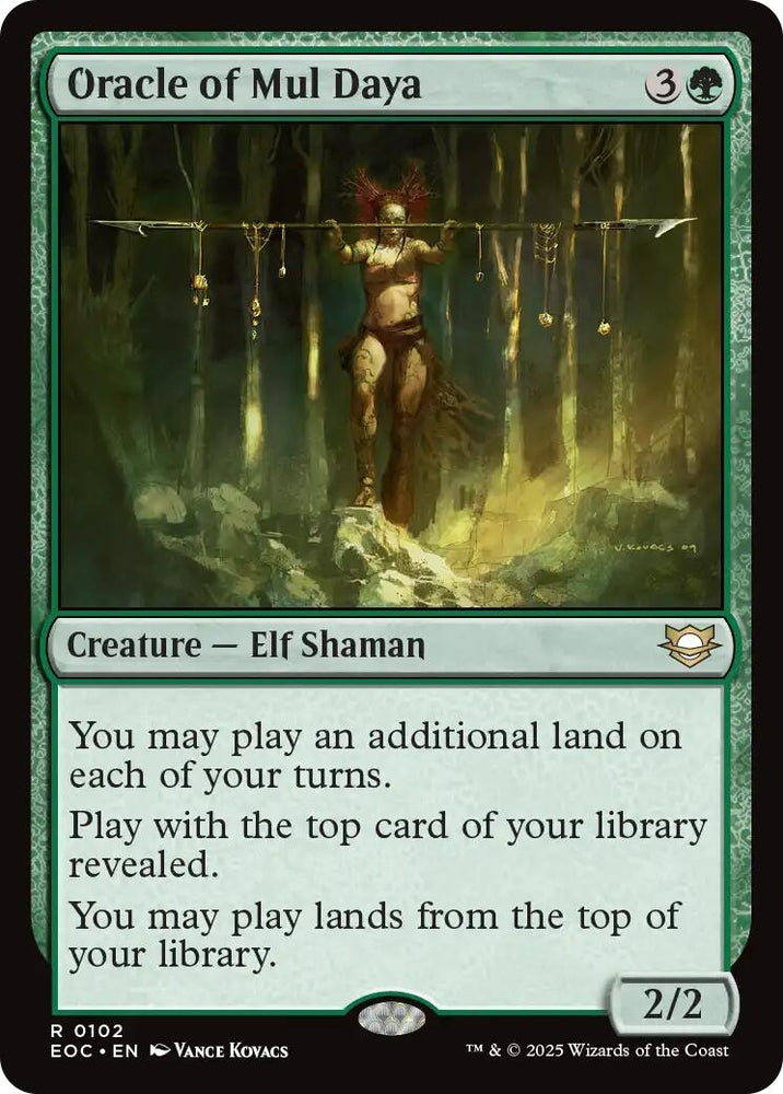 Image for Oracle of Mul Daya (102) [Commander: Edge of Eternities] - Magic: The Gathering