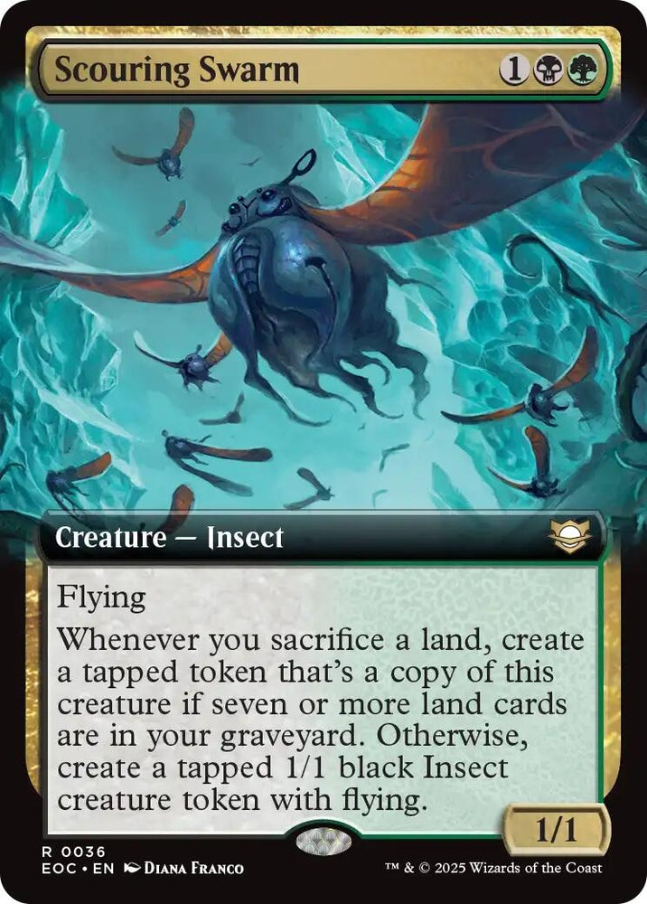 Image for Scouring Swarm (Extended Art) (36) [Commander: Edge of Eternities] - Magic: The Gathering