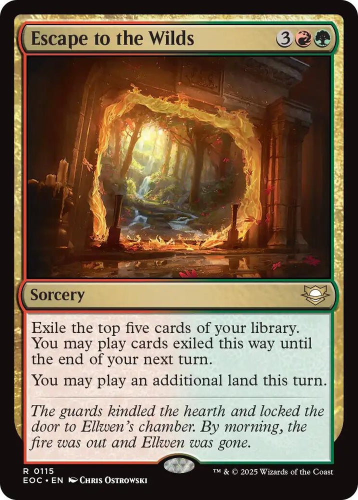 Image for Escape to the Wilds (115) [Commander: Edge of Eternities] - Magic: The Gathering