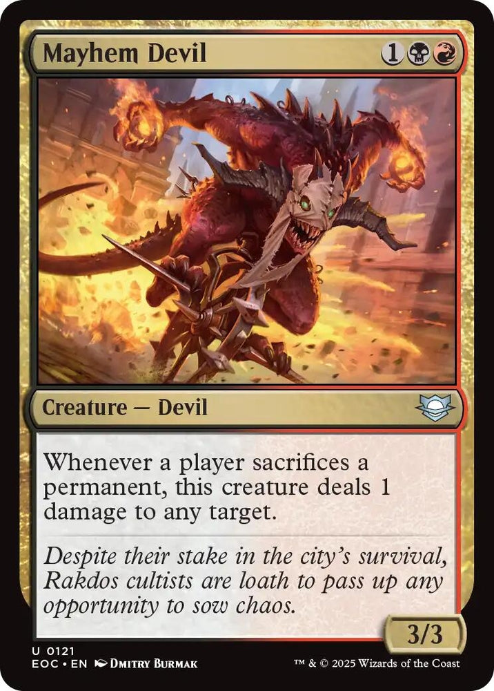 Image for Mayhem Devil (121) [Commander: Edge of Eternities] - Magic: The Gathering