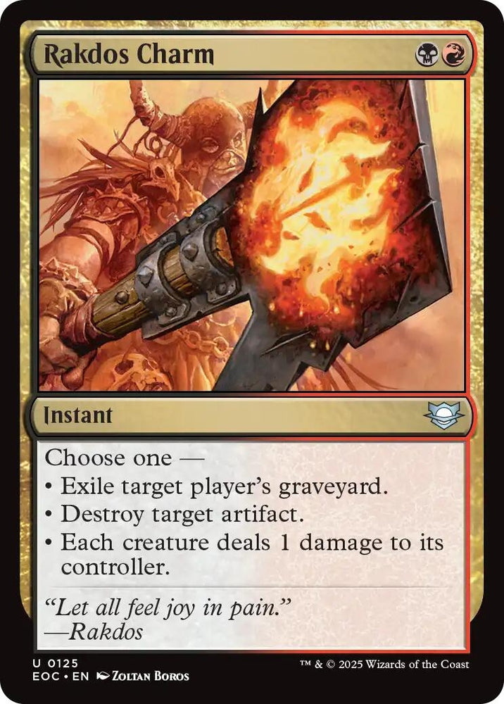 Image for Rakdos Charm (125) [Commander: Edge of Eternities] - Magic: The Gathering