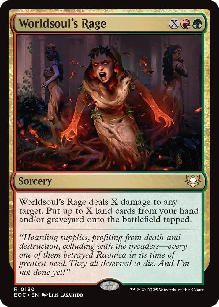 Image for Worldsoul's Rage (130) [Commander: Edge of Eternities] - Magic: The Gathering
