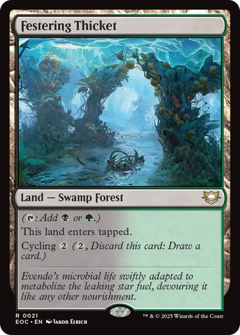 Image for Festering Thicket (21) [Commander: Edge of Eternities] - Magic: The Gathering