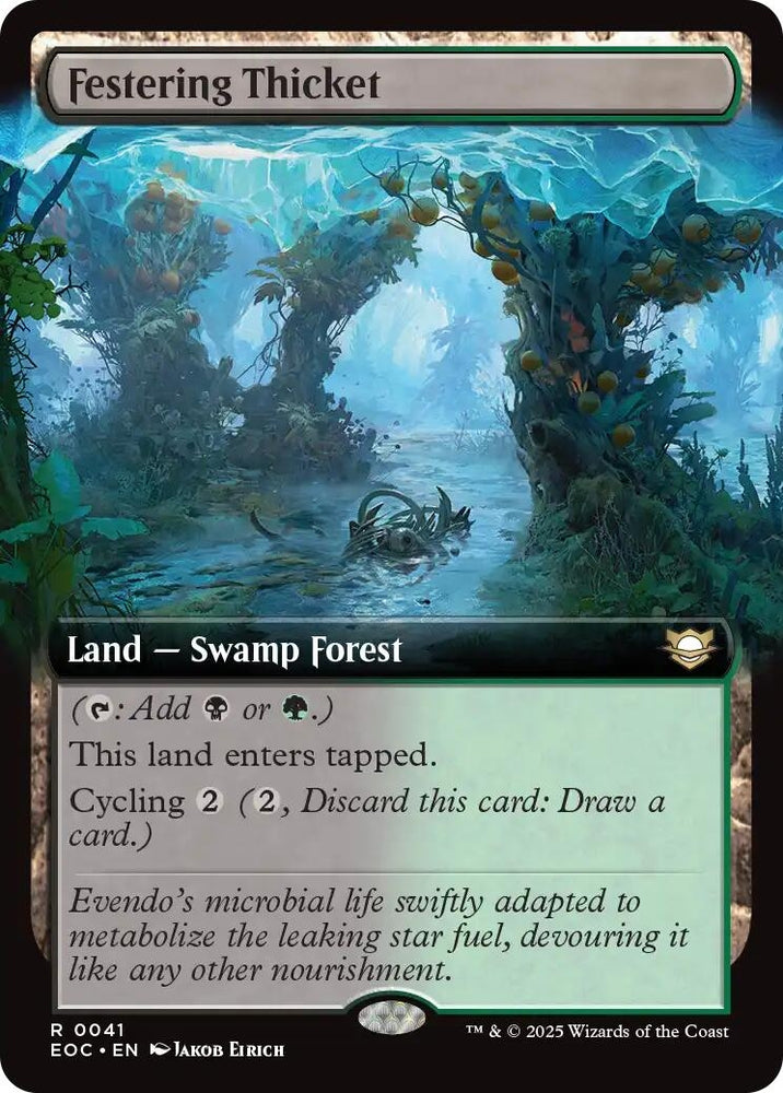 Image for Festering Thicket (Extended Art) (41) [Commander: Edge of Eternities] - Magic: The Gathering