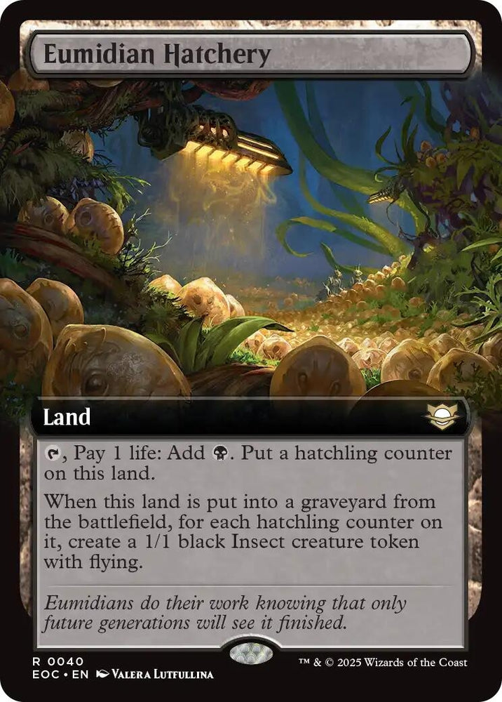 Image for Eumidian Hatchery (Extended Art) (40) [Commander: Edge of Eternities] - Magic: The Gathering