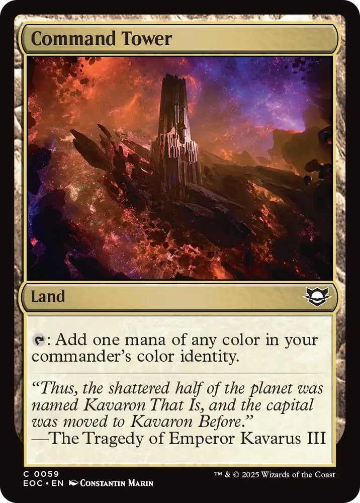 Image for Command Tower (59) [Commander: Edge of Eternities] - Magic: The Gathering