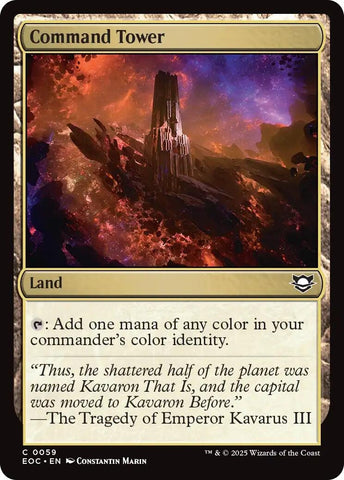 Image for Command Tower (59) [Commander: Edge of Eternities] - Magic: The Gathering