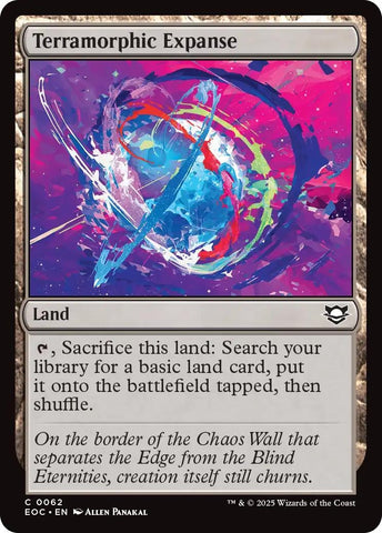 Image for Terramorphic Expanse (62) [Commander: Edge of Eternities] - Magic: The Gathering