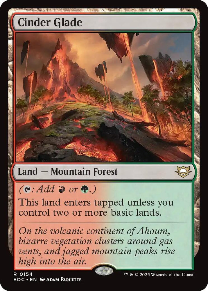Image for Cinder Glade (154) [Commander: Edge of Eternities] - Magic: The Gathering