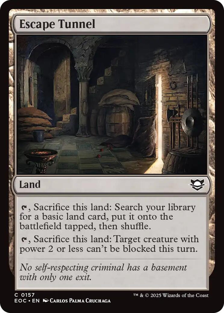 Image for Escape Tunnel (157) [Commander: Edge of Eternities] - Magic: The Gathering