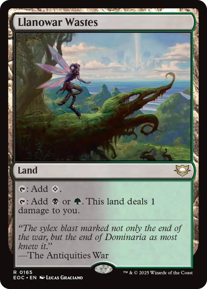 Image for Llanowar Wastes (165) [Commander: Edge of Eternities] - Magic: The Gathering