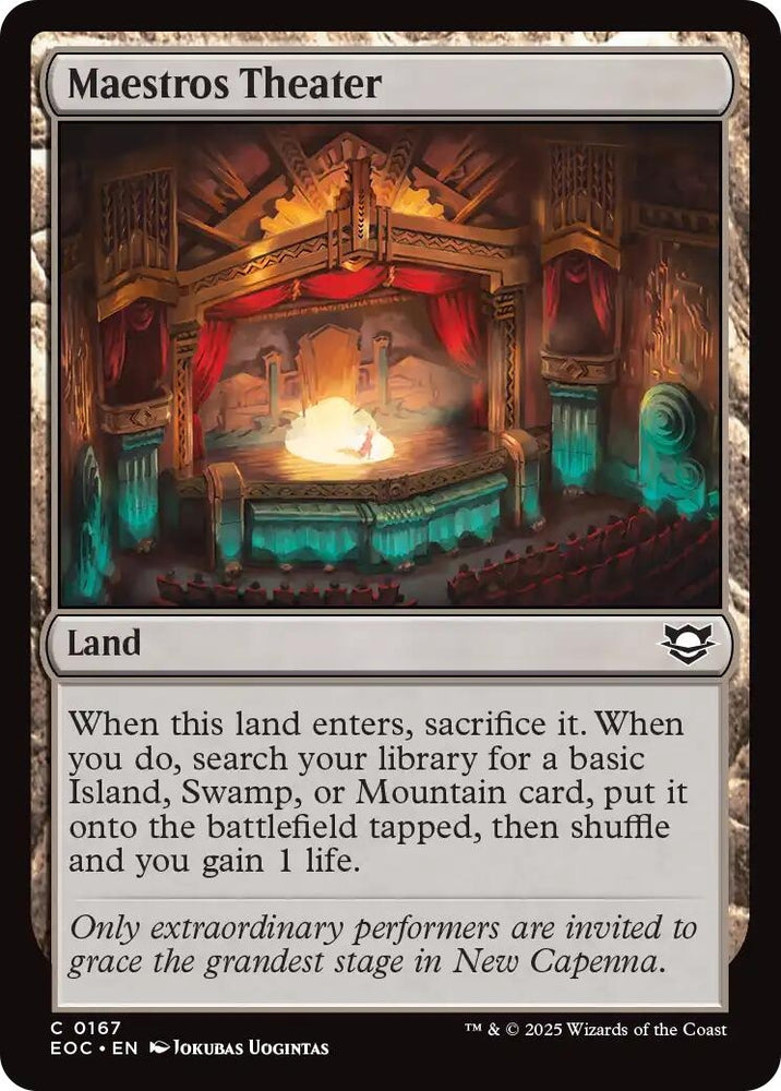 Image for Maestros Theater (167) [Commander: Edge of Eternities] - Magic: The Gathering