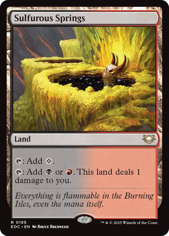 Image for Sulfurous Springs (185) [Commander: Edge of Eternities] - Magic: The Gathering