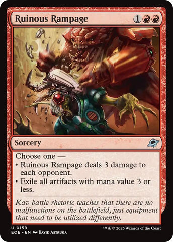 Image for Ruinous Rampage (158) [Edge of Eternities] - Magic: The Gathering