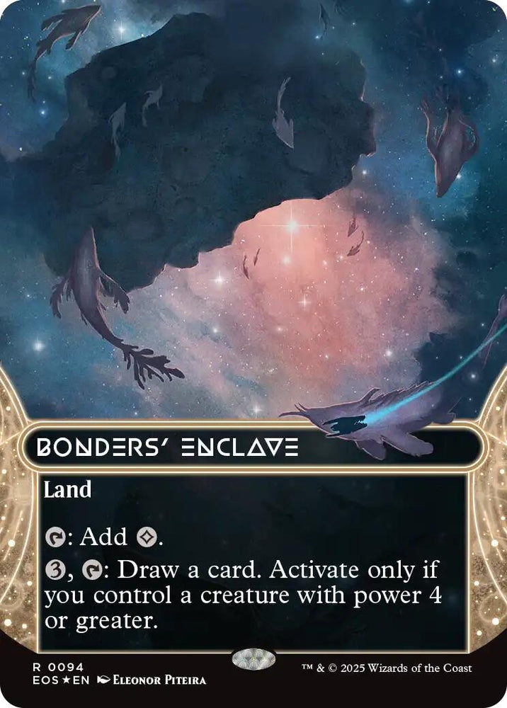 Image for Bonders' Enclave (0094) (Borderless) (Galaxy Foil) (94) [Edge of Eternities: Stellar Sights] - Magic: The Gathering