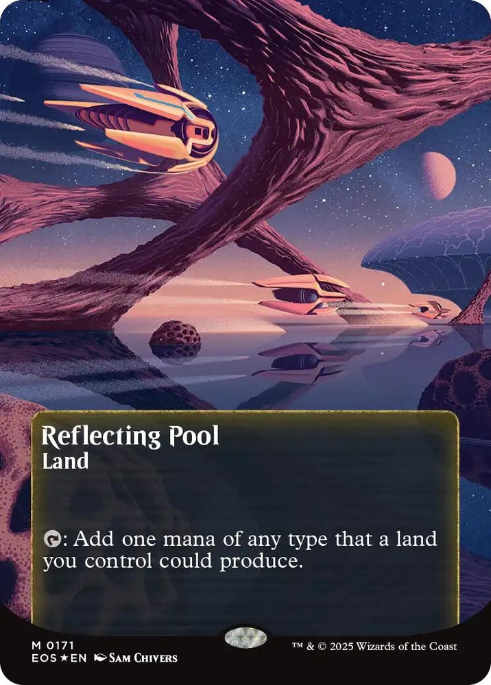 Image for Reflecting Pool (0171) (Borderless) (Galaxy Foil) (171) [Edge of Eternities: Stellar Sights] - Magic: The Gathering