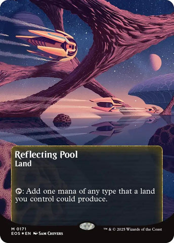 Image for Reflecting Pool (0171) (Borderless) (Galaxy Foil) (171) [Edge of Eternities: Stellar Sights] - Magic: The Gathering