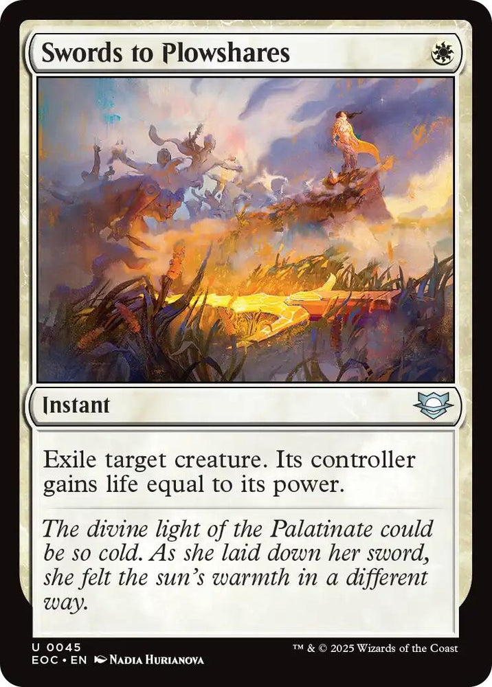Image for Swords to Plowshares (45) [Commander: Edge of Eternities] - Magic: The Gathering