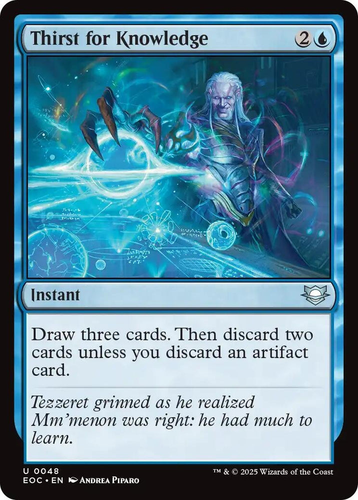 Image for Thirst for Knowledge (48) [Commander: Edge of Eternities] - Magic: The Gathering