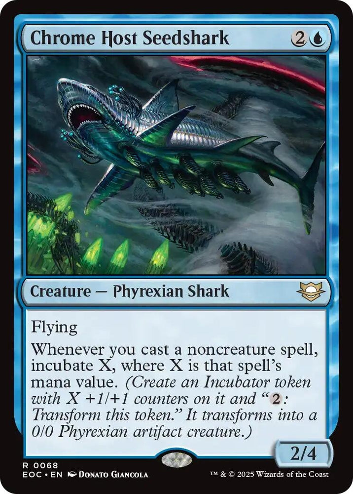 Image for Chrome Host Seedshark (68) [Commander: Edge of Eternities] - Magic: The Gathering