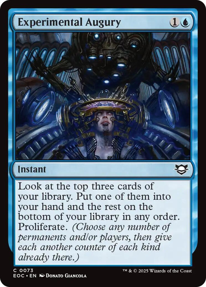 Image for Experimental Augury (73) [Commander: Edge of Eternities] - Magic: The Gathering