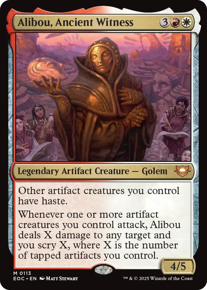 Image for Alibou, Ancient Witness (113) [Commander: Edge of Eternities] - Magic: The Gathering