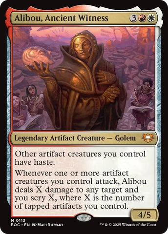 Image for Alibou, Ancient Witness (113) [Commander: Edge of Eternities] - Magic: The Gathering