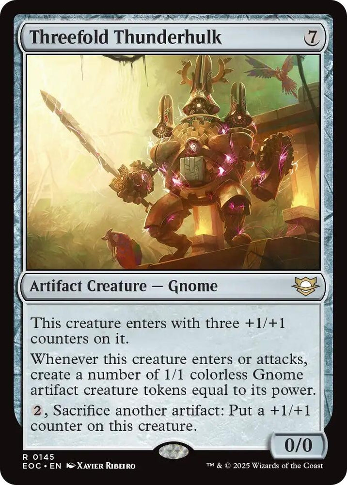 Image for Threefold Thunderhulk (145) [Commander: Edge of Eternities] - Magic: The Gathering