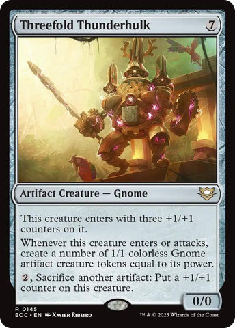 Image for Threefold Thunderhulk (145) [Commander: Edge of Eternities] - Magic: The Gathering