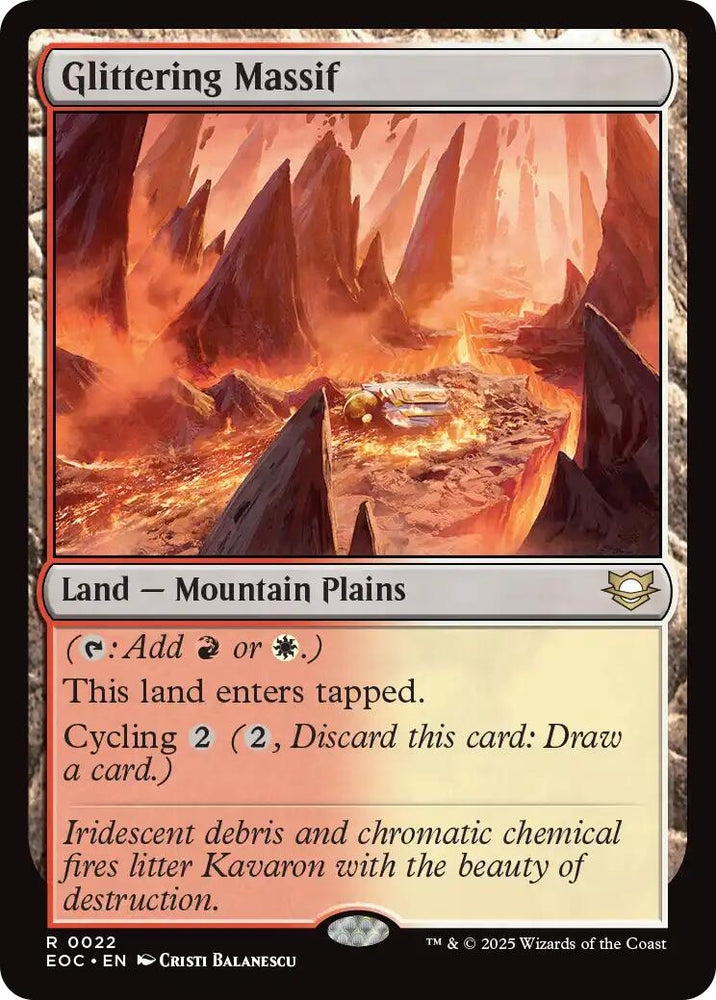 Image for Glittering Massif (22) [Commander: Edge of Eternities] - Magic: The Gathering