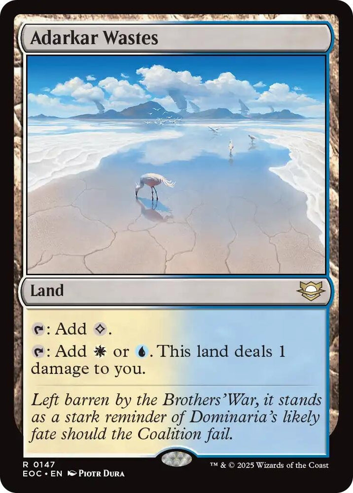 Image for Adarkar Wastes (147) [Commander: Edge of Eternities] - Magic: The Gathering