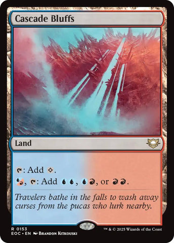 Image for Cascade Bluffs (153) [Commander: Edge of Eternities] - Magic: The Gathering