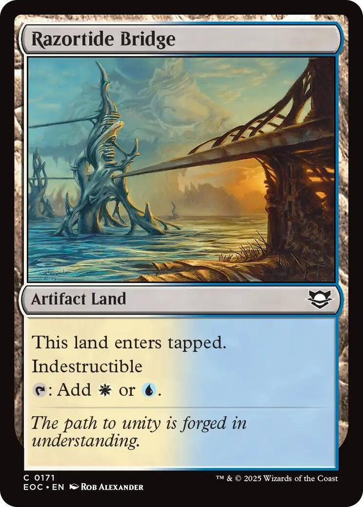 Image for Razortide Bridge (171) [Commander: Edge of Eternities] - Magic: The Gathering