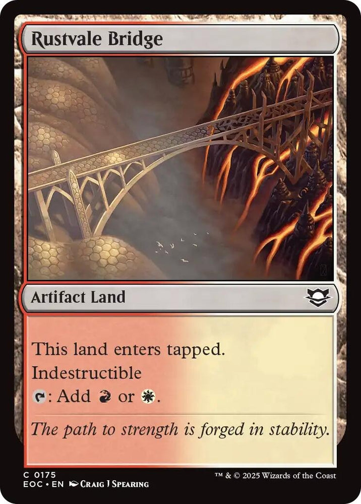 Image for Rustvale Bridge (175) [Commander: Edge of Eternities] - Magic: The Gathering