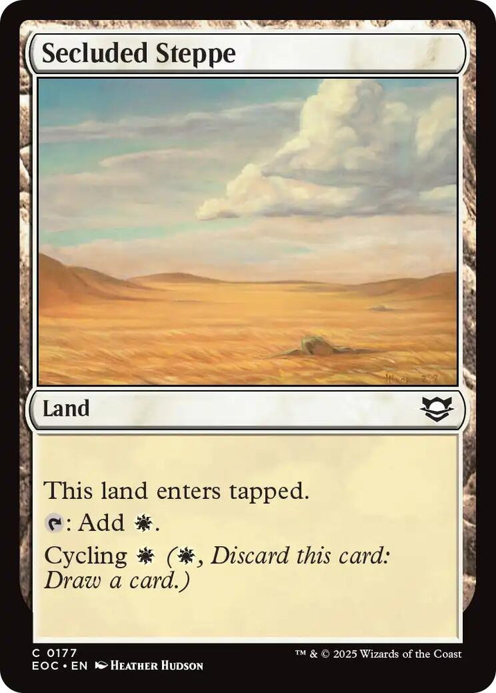 Image for Secluded Steppe (177) [Commander: Edge of Eternities] - Magic: The Gathering