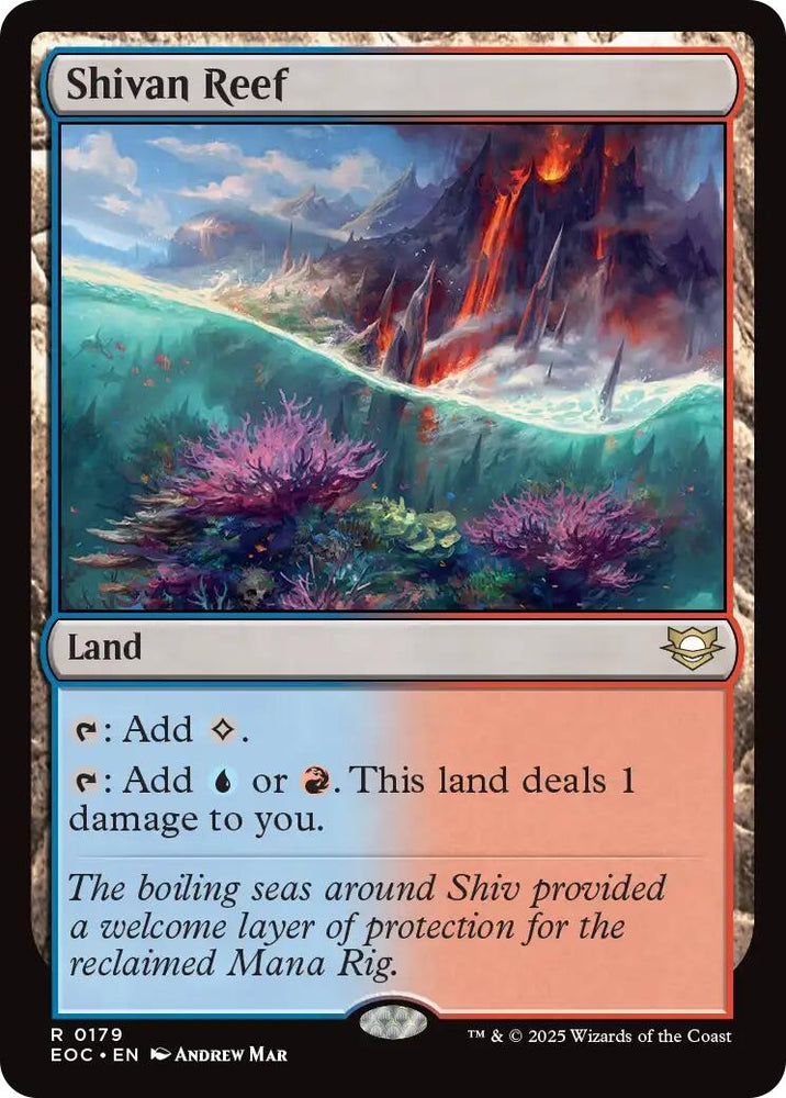 Image for Shivan Reef (179) [Commander: Edge of Eternities] - Magic: The Gathering