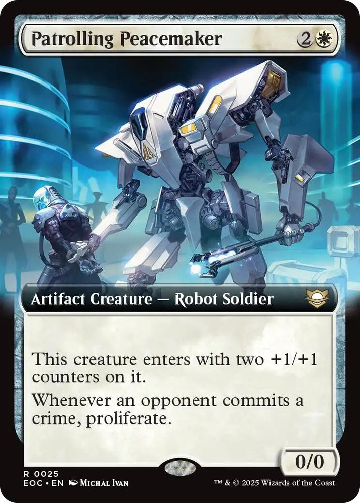 Image for Patrolling Peacemaker (Extended Art) (25) [Commander: Edge of Eternities] - Magic: The Gathering