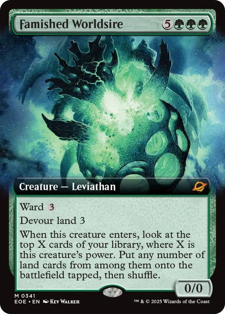 Image for Famished Worldsire (Extended Art) (341) [Edge of Eternities] - Magic: The Gathering