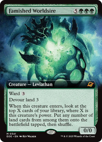 Image for Famished Worldsire (Extended Art) (341) [Edge of Eternities] - Magic: The Gathering