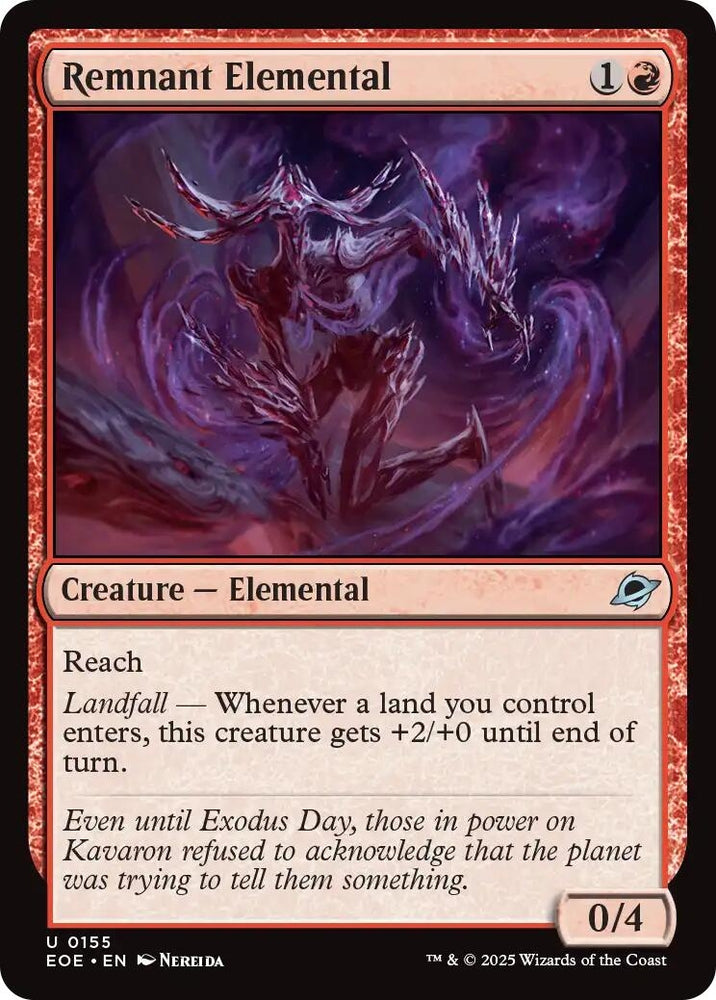 Image for Remnant Elemental (155) [Edge of Eternities] - Magic: The Gathering